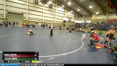 87 lbs Finals (2 Team) - Taitan Green, Gold Rush Wrestling vs Nash Jensen, South Central Utah