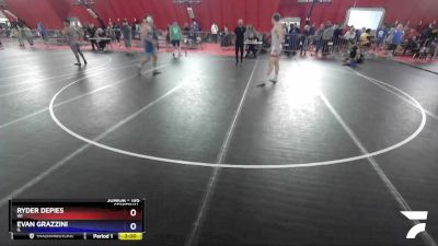 195 lbs Semifinal - Ryder Depies, WI vs Evan Grazzini, IL