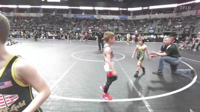 49 lbs Quarterfinal - Wesley Hoefling, Legends Of Gold vs Cordell Bentley, Brushy WC