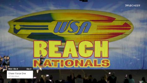 Cheer Force One - CF1 Mini Mavs [2022 Mini--Div 2 Day 2] 2022 WSA Beach Nationals