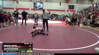 50 lbs 3rd Place Match - Memphis Martin, Panther Paws Youth Wrestling vs Sawyer McIlwain, Gulf Coast Wrestling Club