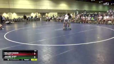 138 lbs Round 4 (10 Team) - William Mason, MXW Gold vs Jakobe Hunt, Franklin Blue