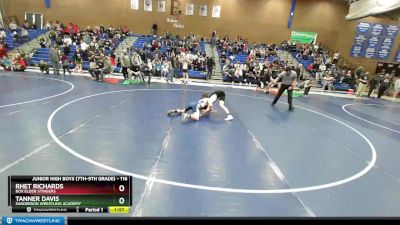 116 lbs Cons. Round 3 - Rhet Richards, Box Elder Stingers vs Tanner Davis, Sanderson Wrestling Academy