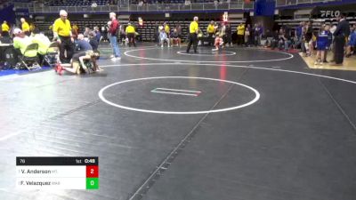 76 lbs Final - Vivian Anderson, Mt. Lebanon vs Francheska Velazquez, Warwick