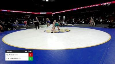 165 lbs Round Of 16 - Evan Manzo, Etiwanda vs Brae Sepulveda, La Costa Canyon