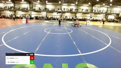 135 lbs Quarterfinal - Elias Kalat, Warhorse Wrestling Club vs Nate Keller, Immaculata