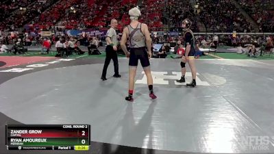 5A 132 lbs Cons. Round 2 - Ryan Amoureux, Meridian vs Zander Grow, Capital