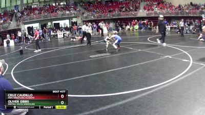 70 lbs Cons. Round 2 - Cruz Caudillo, MWC Wrestling Academy vs Oliver Gibbs, Gretna Youth Wrestling