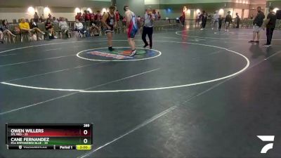 285 lbs Round 4 (6 Team) - Cane Fernandez, FCA Empowered Blue vs Owen Willers, STL Red