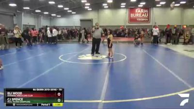 70 lbs Cons. Round 3 - Cj Spence, Bull Island Grappling vs Eli Wood, Rangers Wrestling Club