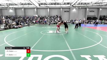 160 lbs Quarterfinal - Noah Colon, Manchester vs Teddy Goetz, New Canaan