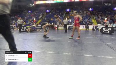 117 lbs Semifinal - Cleona O'Brien, Hempfield vs Brin Zehmisch, Butler