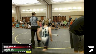 70 lbs Finals (8 Team) - Sullivan Layne, Ares Red vs Jackson Bish, Ragin Raisins WC