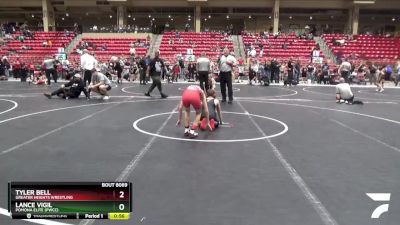 84 lbs Semifinal - Tyler Bell, Greater Heights Wrestling vs Lance Vigil, Pomona Elite (PWCC)