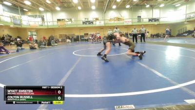 105-110 lbs Quarterfinal - Wyatt Sweeten, Willard Youth Wrestling vs Colton Russell, WENTZVILLE (WWF)