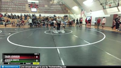 170 lbs Semifinal - Ameron Bretz, Tonasket vs Talen Johnson, Cascade (Leavenworth)