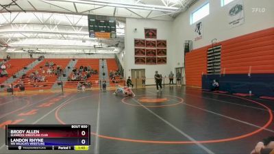 126-132 lbs Round 1 - Brody Allen, Glenrock Wrestling Club vs Landon Rhyne, WR Wildcats Wrestling