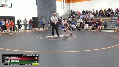 85 lbs 1st Place Match - Tyler Gerhold, DC Elite vs Tytus Steapp, Big Game Wrestling Club