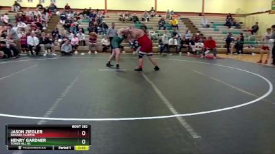 285 lbs 7th Place Match - Jason Ziegler, Newark Charter vs Henry Gardner, Tower Hill Hs