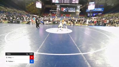 113 lbs Rnd Of 128 - Dominic Way, West Virginia vs Reid Yakes, Florida