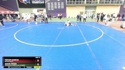 150 lbs Cons. Round 5 - Gavin Regis, Sanderson Wrestling Academy vs Tatum Garcia, NM Bad Boyz