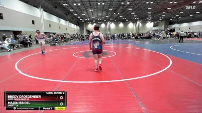 190 lbs Cons. Round 2 - Masen Bindel, Liberty JV vs Brody Droegemeier, Alma-Wabaunsee HS