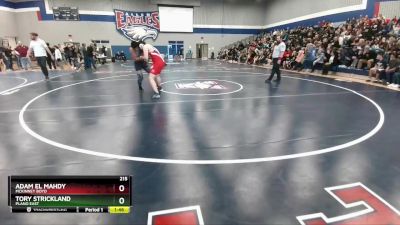 215 lbs Quarterfinal - Tory Strickland, Plano East vs Adam El Mahdy, McKinney Boyd