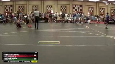 95 lbs Round 1 (6 Team) - Mason Soney, SVRWC Gold vs VINCENT GRIPPA, Elite Wrestling