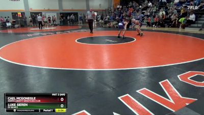 N-15 lbs Semifinal - Cael McGonegle, North Liberty Wrestling Club vs Luke Sieren, EV Bear`s