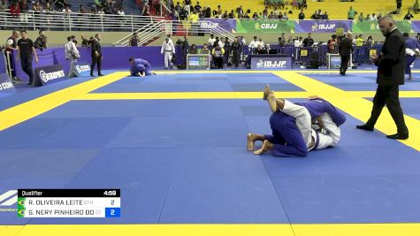 RYAN OLIVEIRA LEITE vs GUSTAVO NERY PINHEIRO DOS SANTOS 2024 Brasileiro Jiu-Jitsu IBJJF