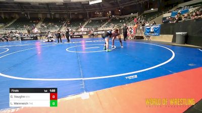 135 lbs Final - Gage Vaughn, SEO Wrestling Club vs Lily Weinreich, The Best Wrestler