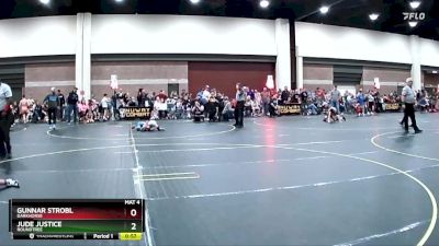 100 lbs Quarterfinal - Jude Justice, Roundtree vs Gunnar Strobl, Darkhorse