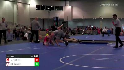 184 lbs Consolation - Lenny Pinto, Nebraska vs Hunter Bolen, Virginia Tech