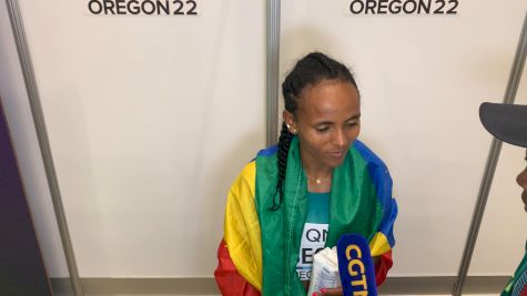 Guduf Tsegay Closes Hard To Win Women's 5000m