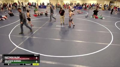 160 lbs Champ. Round 1 - Matthew Blow, Lakeville Youth Wrestling Association vs Grayson Barnes, Minnesota