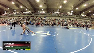 70 lbs Champ. Round 1 - Roman Lewis, Bronco Wrestling Club-AAA vs Sam McMain, Platte County Wrestling Club-AAA