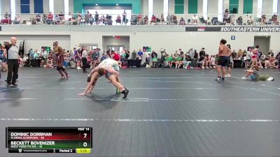 140 lbs Quarterfinals (8 Team) - Beckett Bovenizer, West Forsyth WC vs Dominic Dorrman, Florida Scorpions