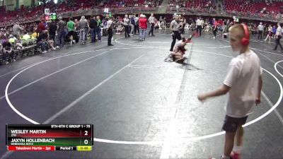 75 lbs Quarterfinal - Wesley Martin, 2TG vs Jaxyn Hollenbach, Nebraska Boyz