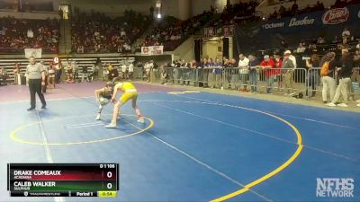 D 1 106 lbs Cons. Round 2 - Caleb Walker, Sulphur vs Drake Comeaux, Acadiana