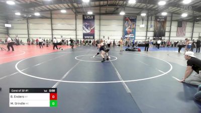 160 lbs Consi Of 32 #1 - Bryce Enders, NY vs Mason Grindle, ME