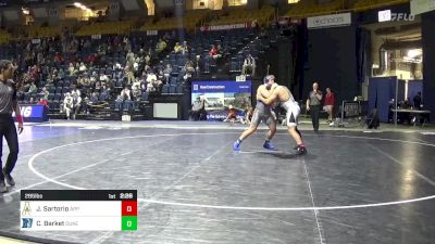 285 lbs Consi Of 4 - Jacob Sartorio, Appalachian State vs Connor Barket, Duke