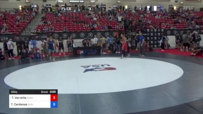 65 kg Rnd Of 32 - Thomas Verrette, Edmond North High School Wrestling vs Travis Cardenas, Grindhouse Wrestling Club