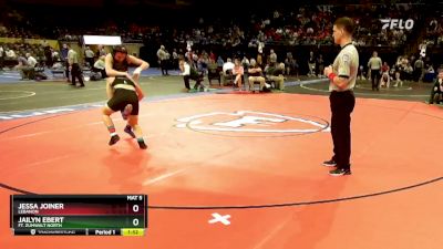 115 Class 2 lbs Semifinal - Jailyn Ebert, Ft. Zumwalt North vs Jessa Joiner, Lebanon