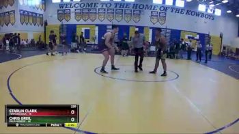220 lbs Round 2 (8 Team) - Chris Greil, Palm Harbor vs Starlin Clark, Team Osceola