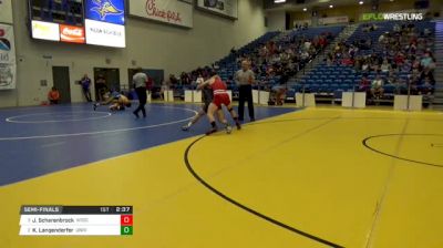 157 lbs Semifinal - Jared Scharenbrock, University Of Wisconsin vs Kyle Langenderfer, University Of Illinois