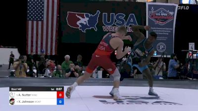 63 kg Quarters - Aidan Nutter, New York Athletic Club vs Xavier Johnson, Army (WCAP)