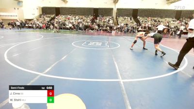 124-I2 lbs Semifinal - Joshua Cimo, Dover Bandits vs William Stahl, Militia Wrestling Club