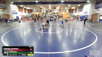 106 lbs Champ. Round 1 - Hunter Jauregui, Fountain Valley vs David Preciado, Serrano