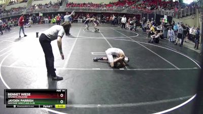 112 lbs Cons. Round 2 - Jayden Parrish, Westside Wrestling Club vs Bennet Wiese, Wauneta-Palisade