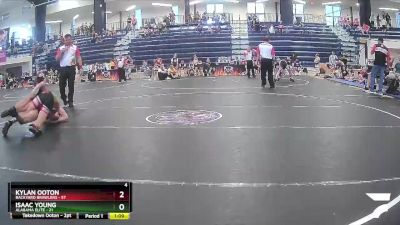 125 lbs Semis & 1st Wrestleback (8 Team) - Isaac Young, Alabama Elite vs Kylan Ooton, Backyard Brawlers